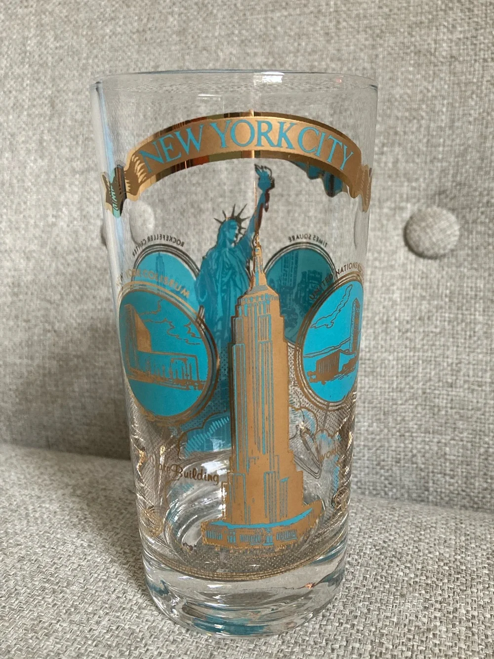 Vintage New York City Souvenir Highball glass